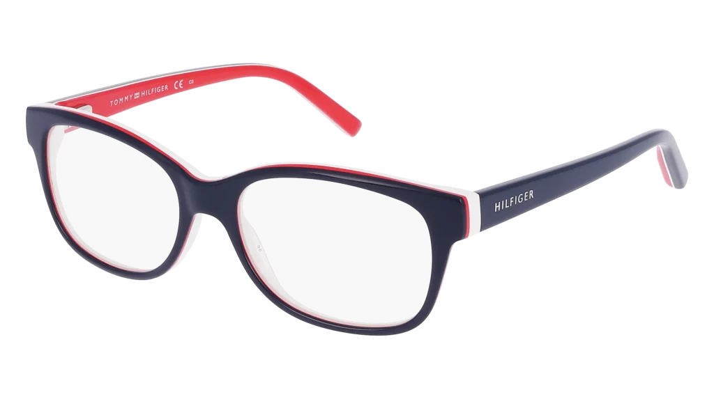 gafas graduadas azules y rojas marca tommy hilfiger