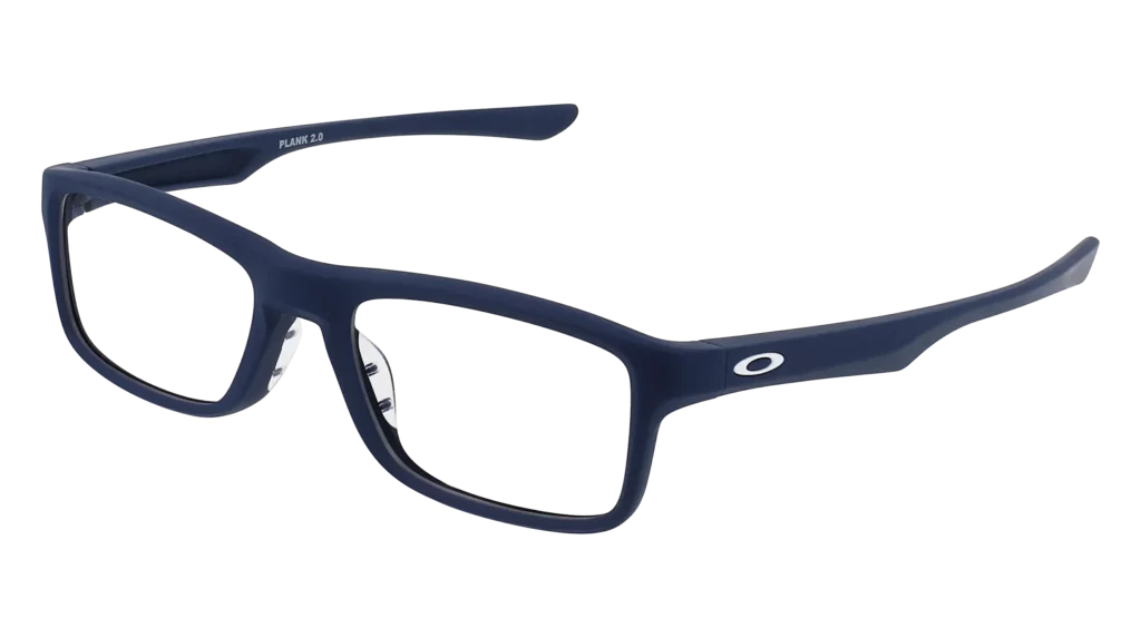 gafas graduadas rectangulares azules marca oakley